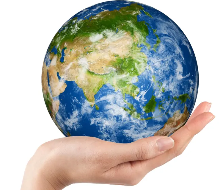 Hand Holding Earth