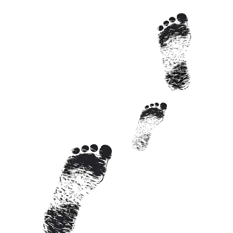 Black Footprints in Sequence