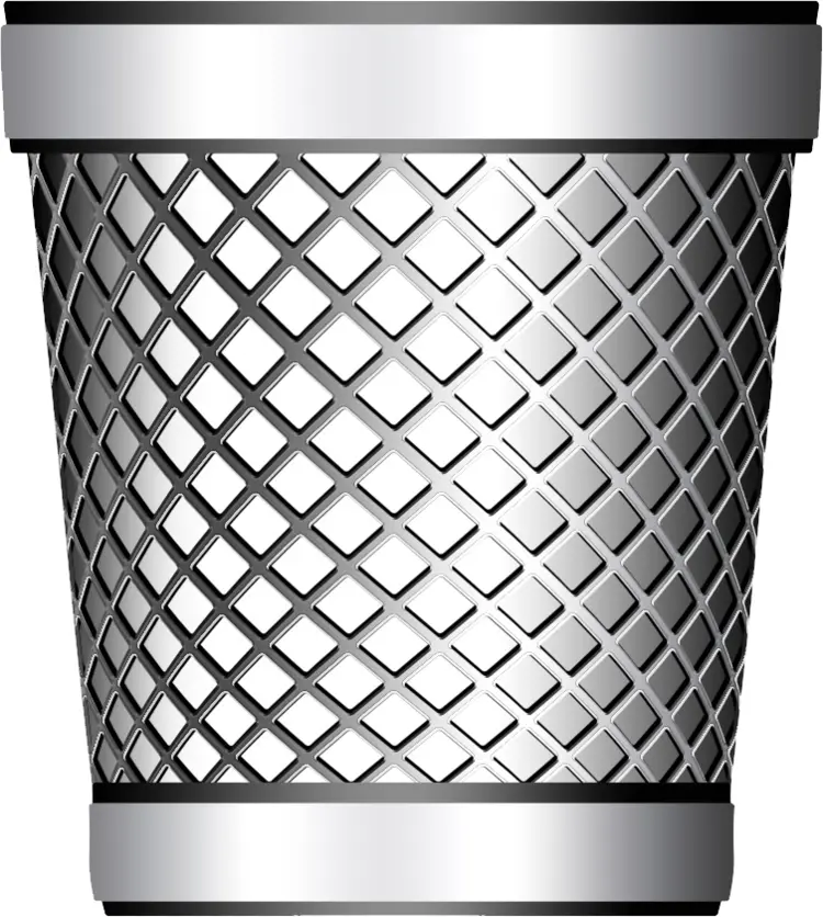 Metal Trash Bin