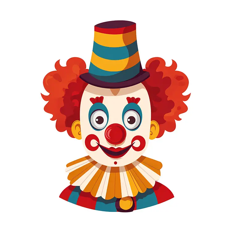 Colorful Clown Character