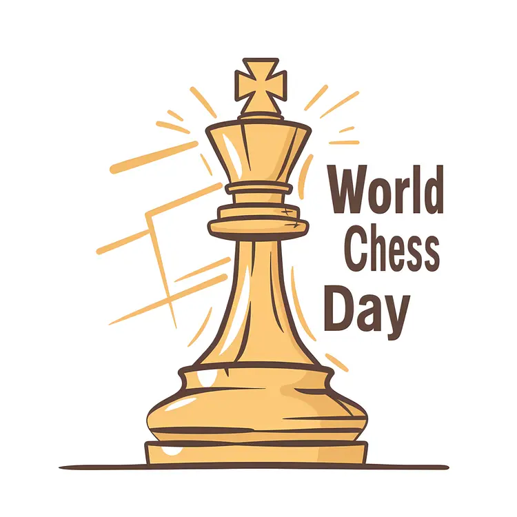 World Chess Day King Piece