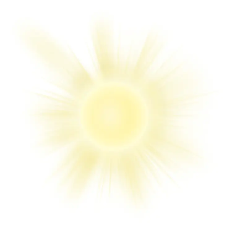 Bright Yellow Sun Illustration