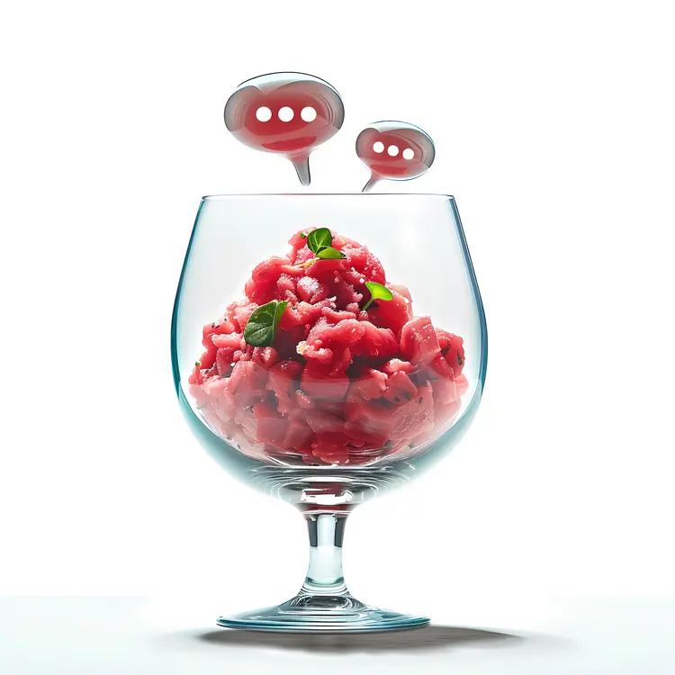 Tuna Tartare in Fancy Glass