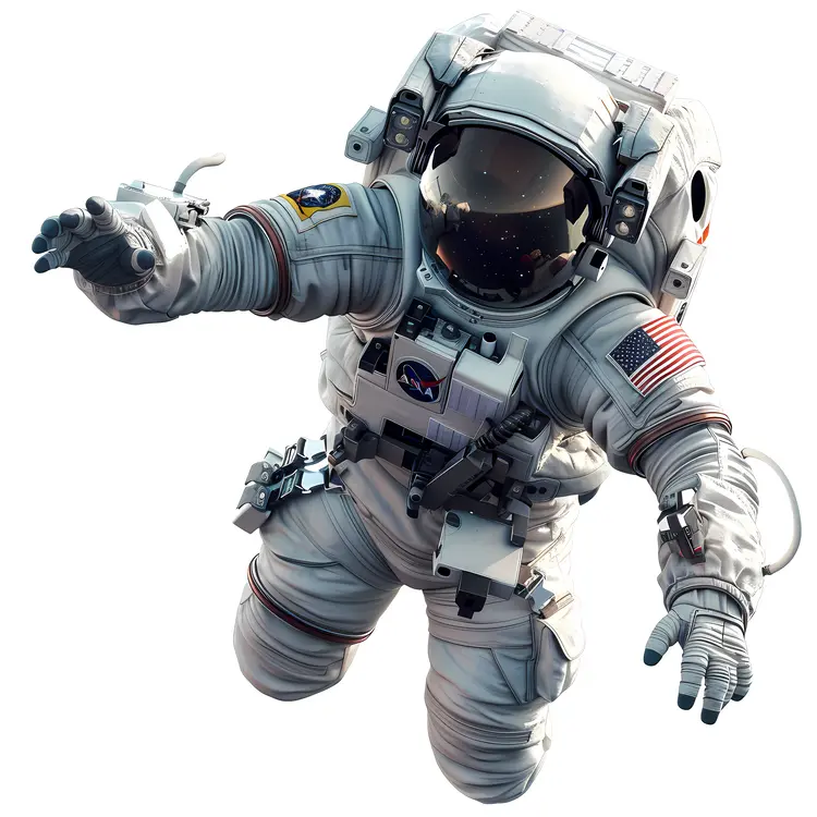 Astronaut Floating in Space