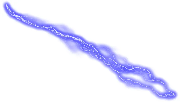 Blue Lightning Bolt Illustration