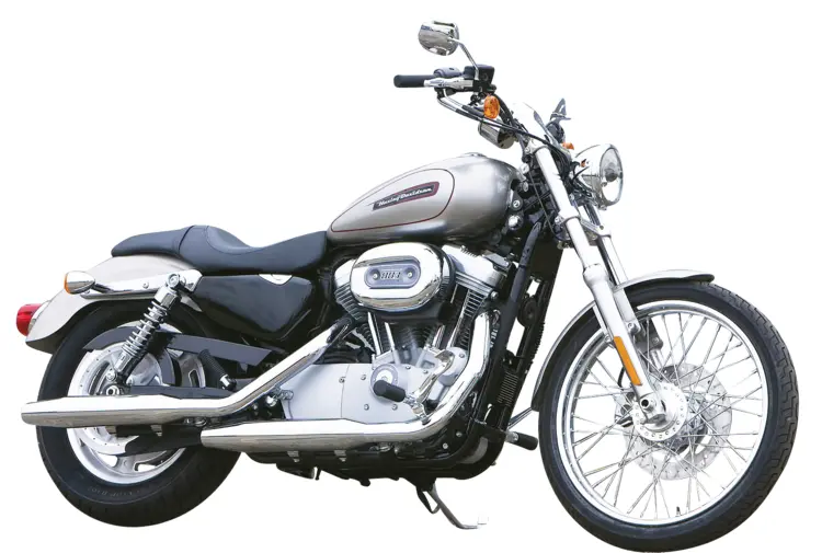 Silver Motorcycle with Chrome Details