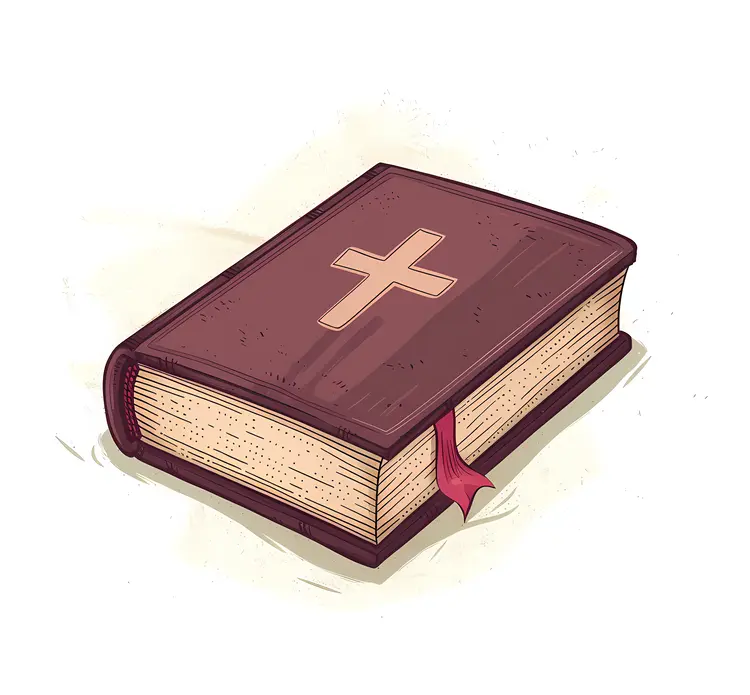 Illustration of a Holy Bible