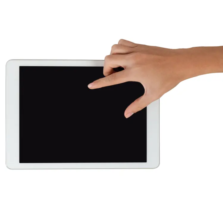 Hand Pinching Tablet Screen