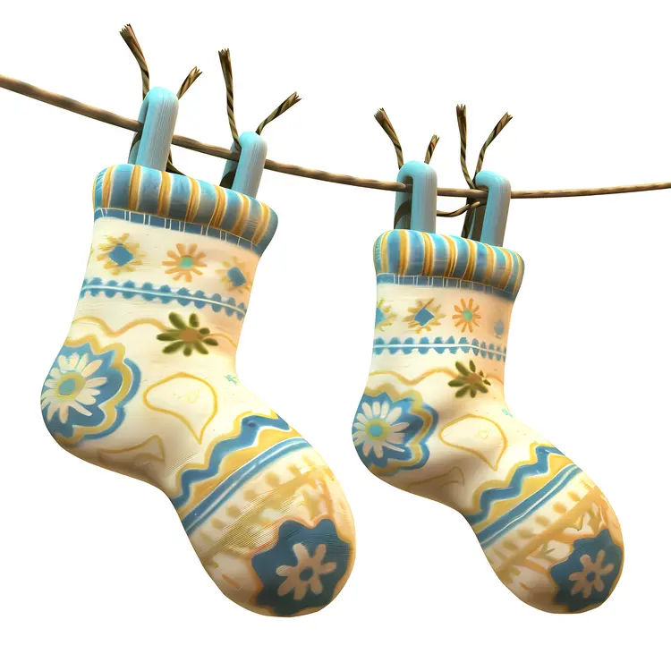 Patterned Hanging Socks