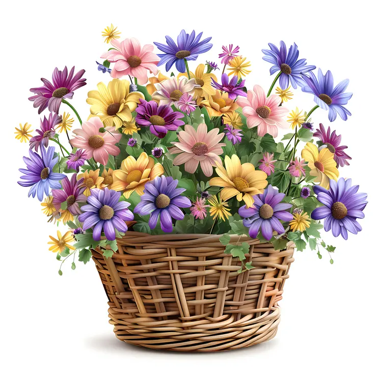 Beautiful Basket of Flowers