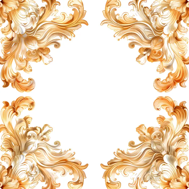 Golden Frame in Decorative Art