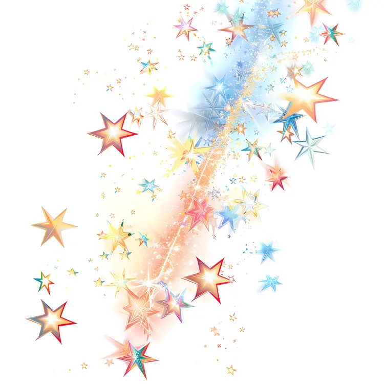 Colorful Stars Background