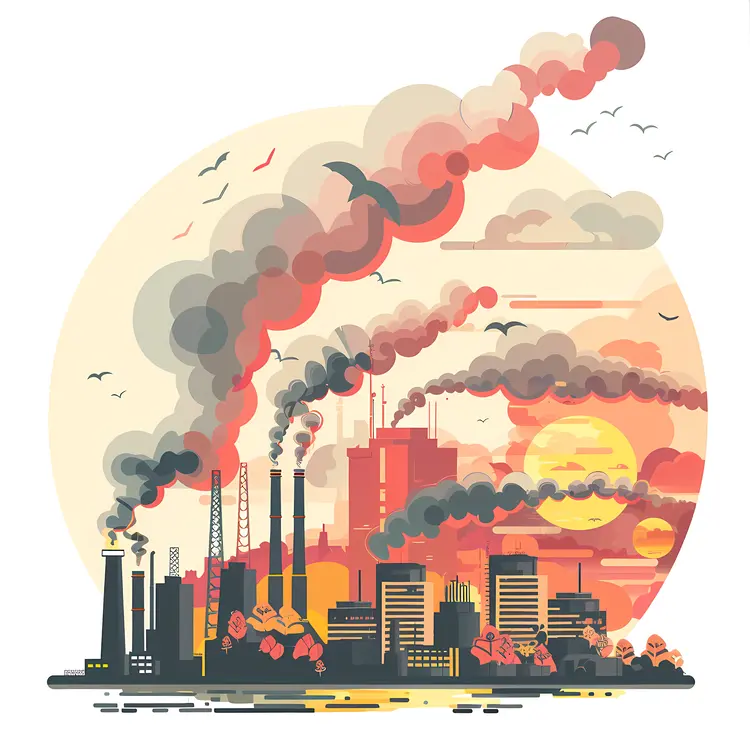 Polluted Industrial City