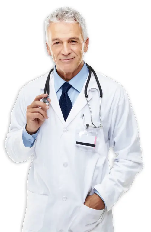 Senior Doctor with Stethoscope