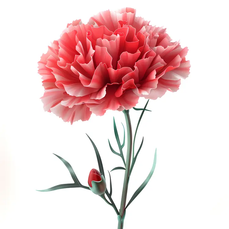 Beautiful Red Carnation Flower