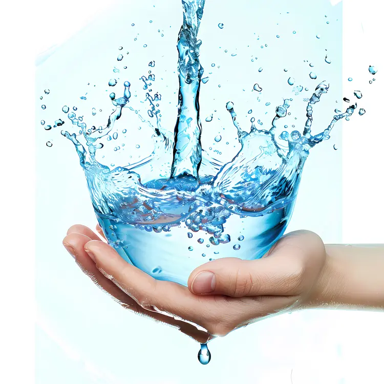 Water Splash in Hands