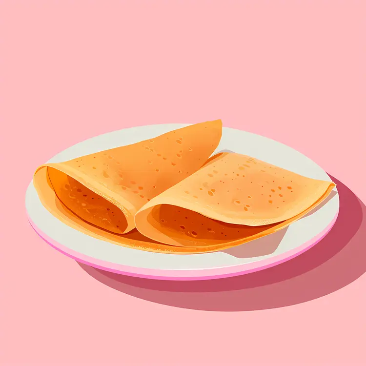 Crepe on Plate