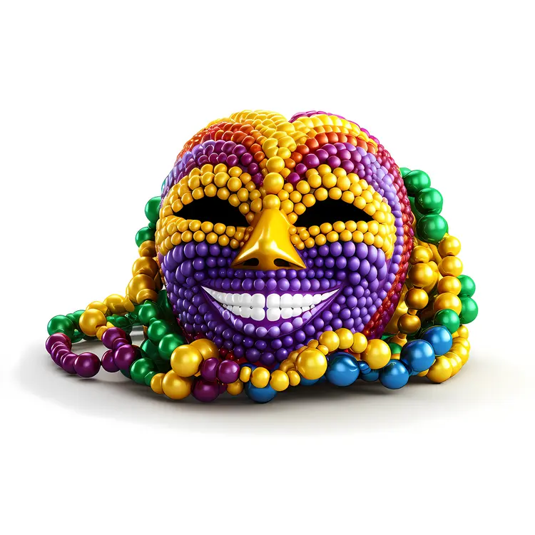 Beaded Mask for Mardi Gras