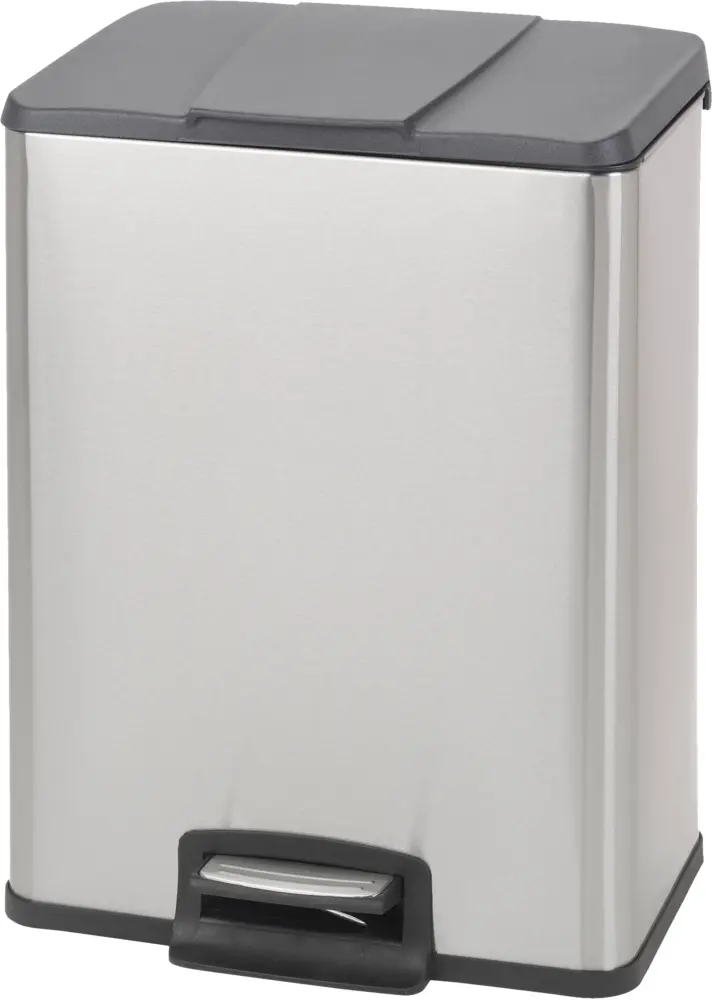 Silver Trash Can with Pedal