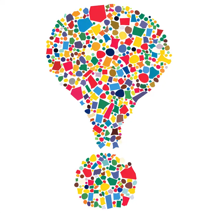 Colorful Abstract Exclamation Mark