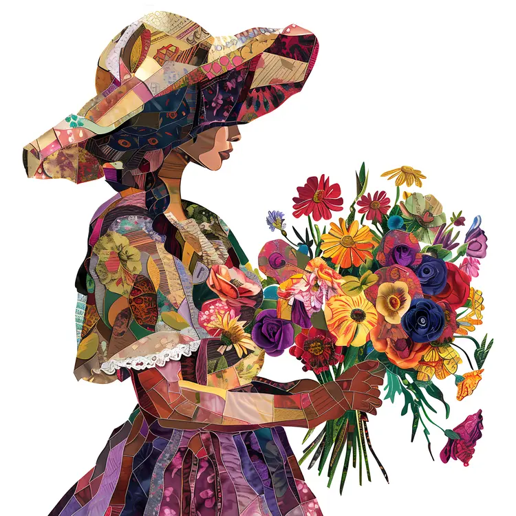 Person Holding Colorful Flower Bouquet