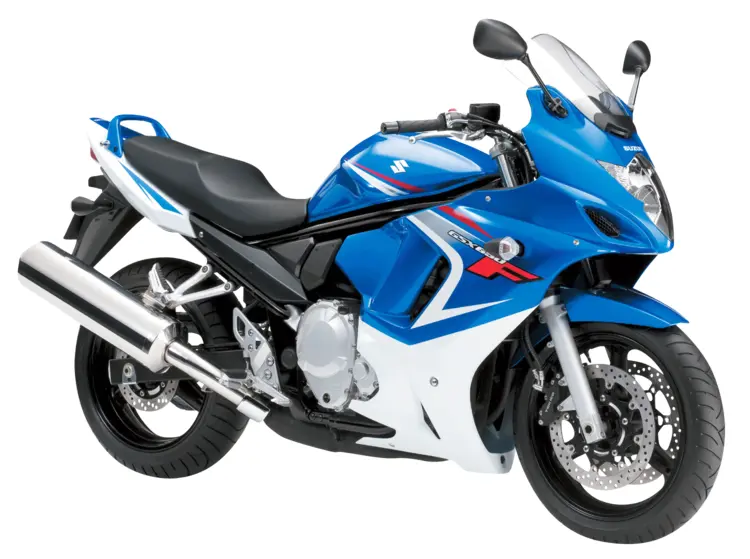 Blue Suzuki Sportbike Motorcycle