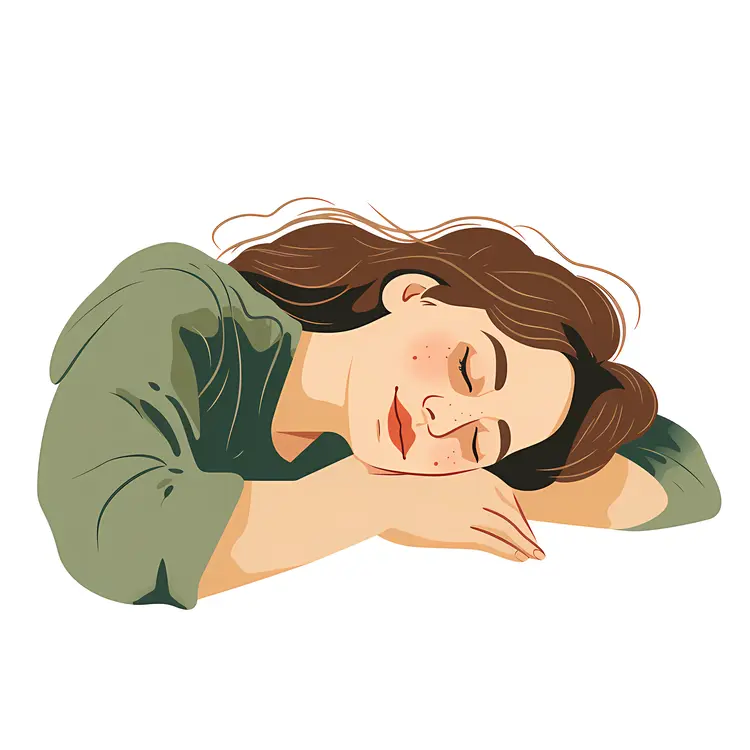 Relaxed Woman Sleeping Peacefully