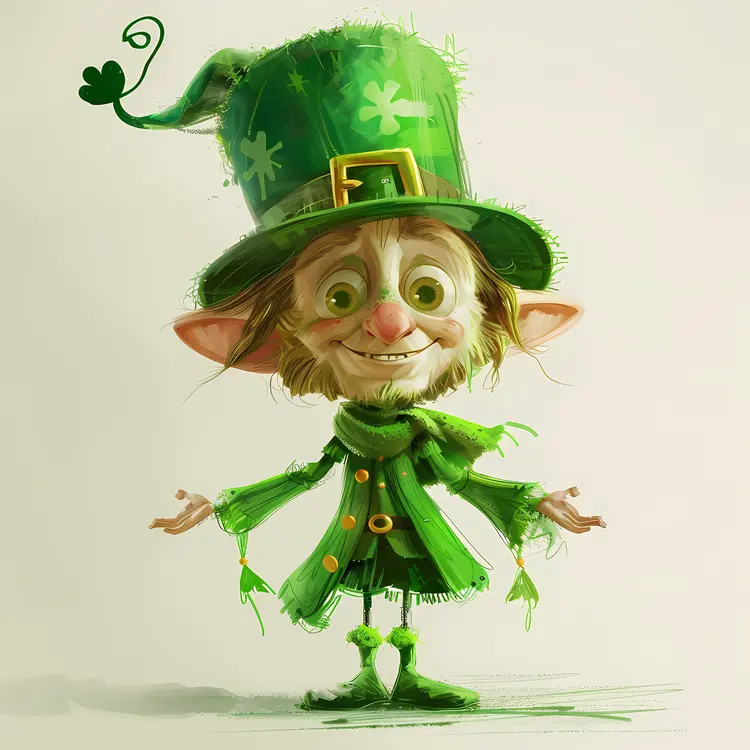 Leprechaun Character for St. Patrick's Day