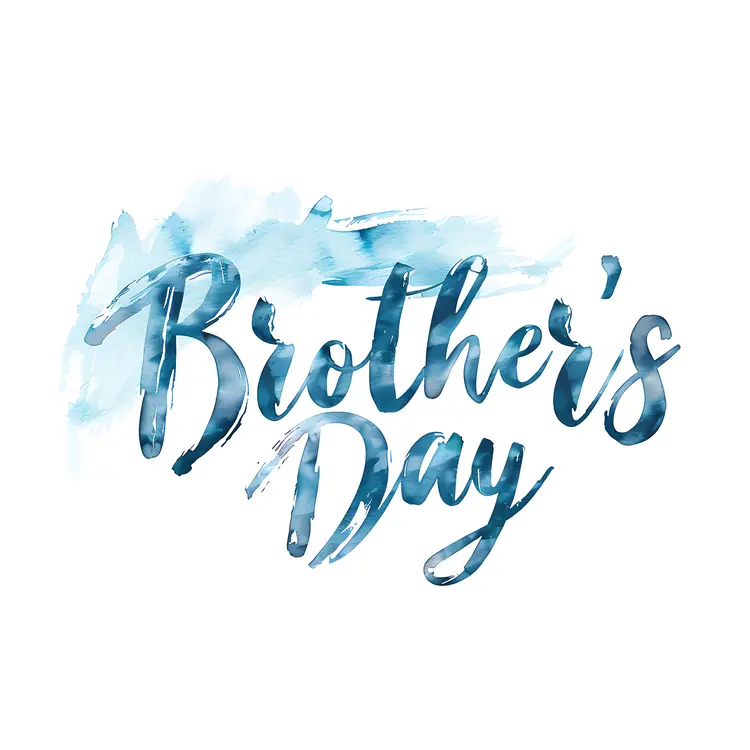 Brother's Day Text Illustration