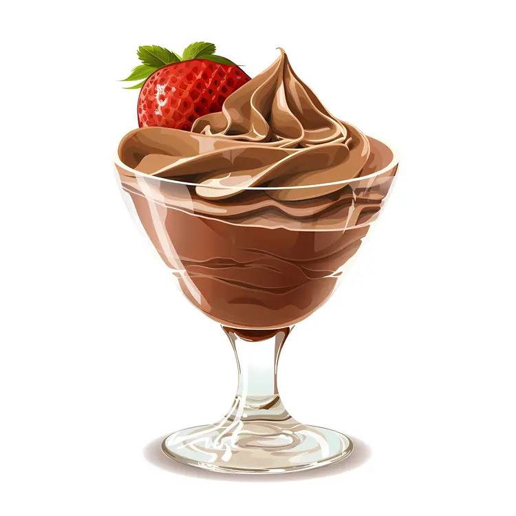 Delicious Chocolate Dessert in a Glass