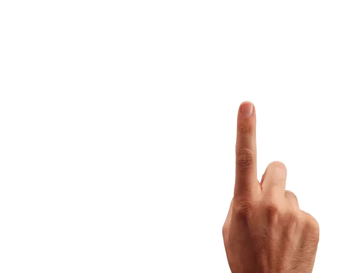 Hand Pointing Upwards