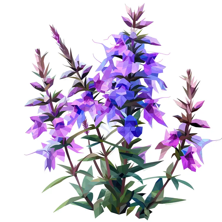 Beautiful Purple Flowers in Bloom