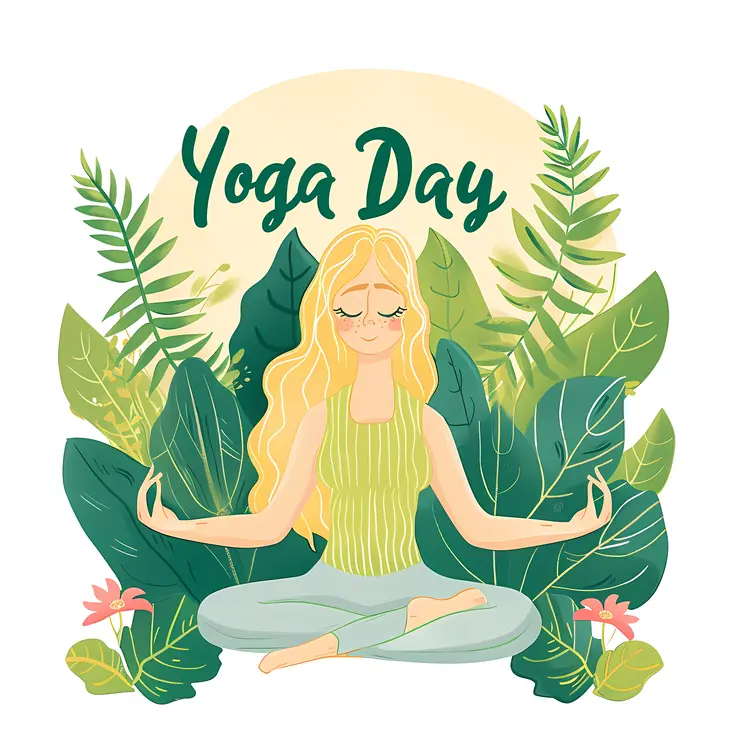 Yoga Day Meditation Pose