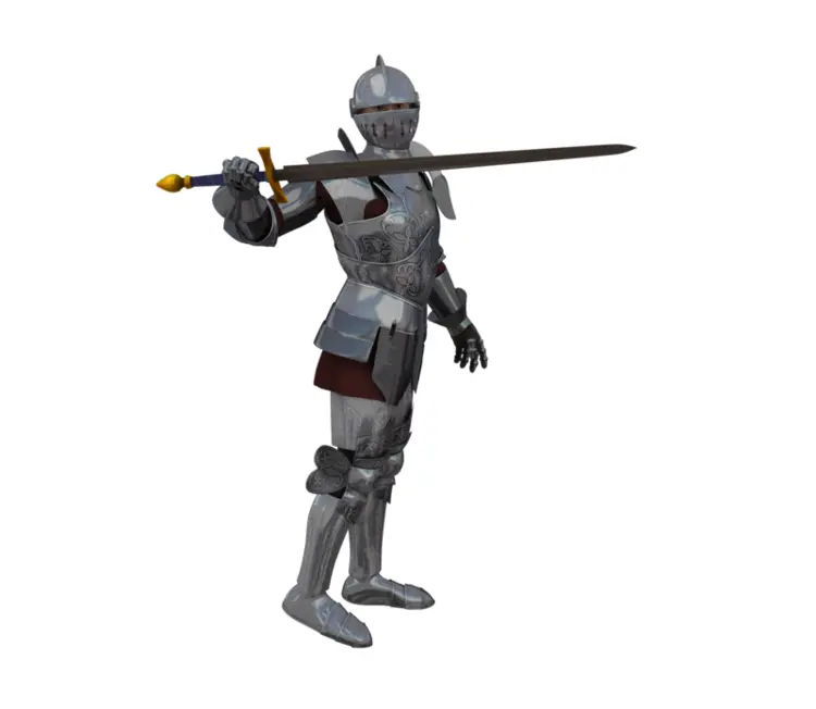 Knight Holding Sword