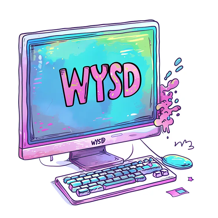 WYSD Text on a Computer Screen