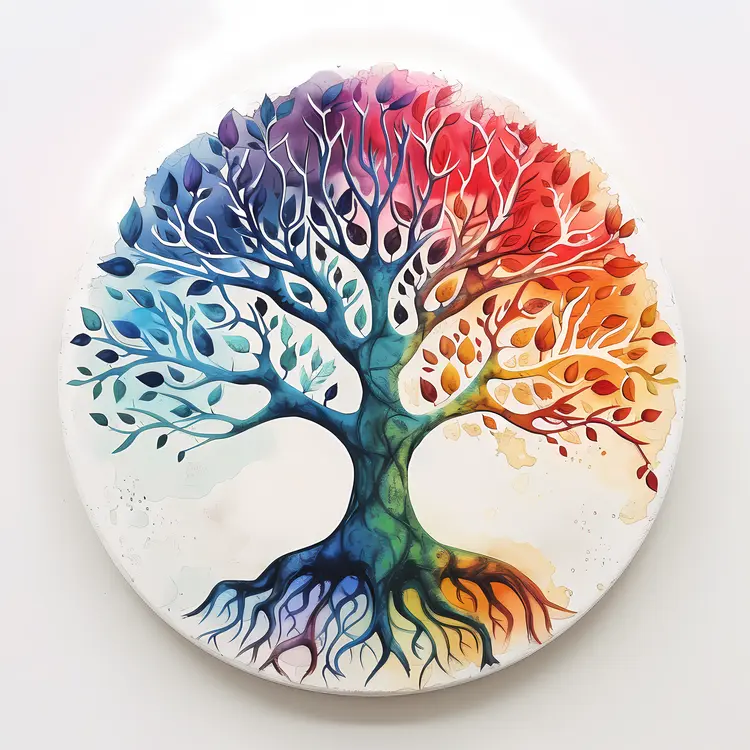 Tree of Life with Rainbow Colors