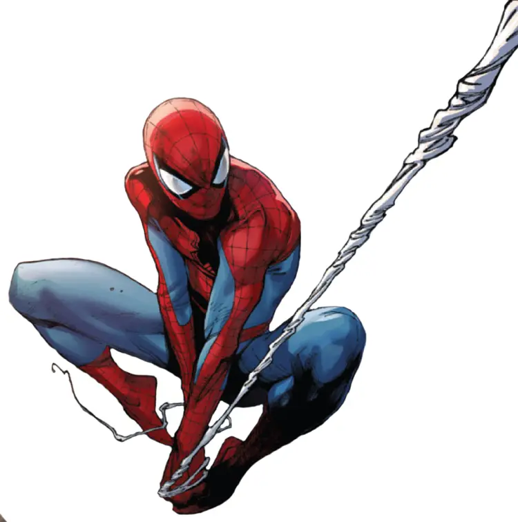 Spider-Man Swinging with Web