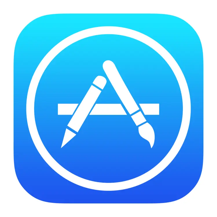 App Store Icon in Blue Gradient