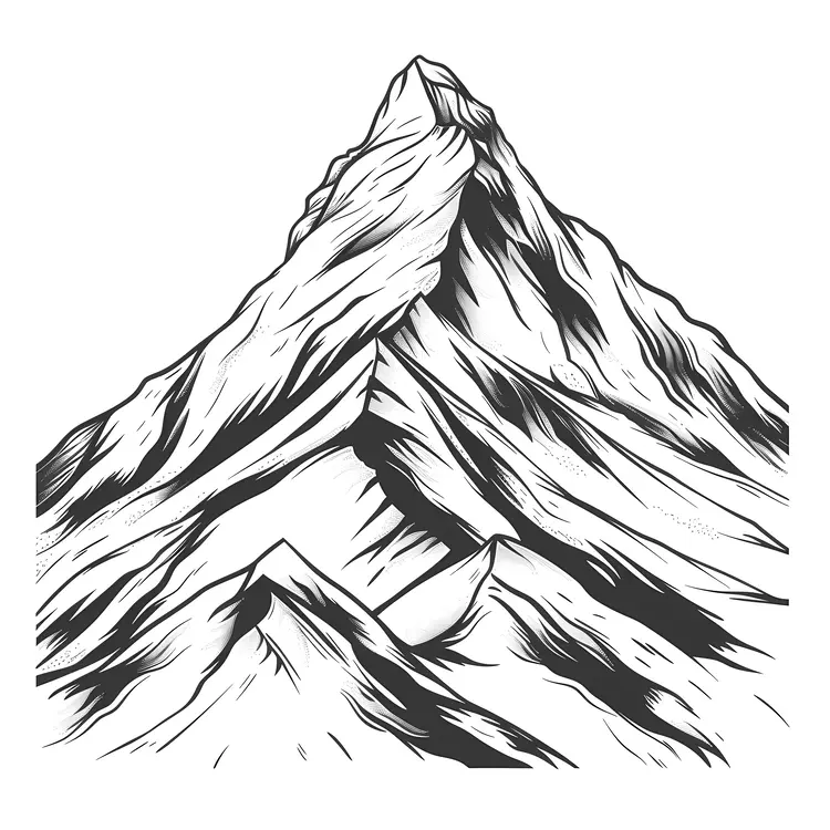 Mountain Drawing Sketch