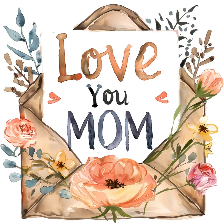 Floral Envelope for Mother's Day