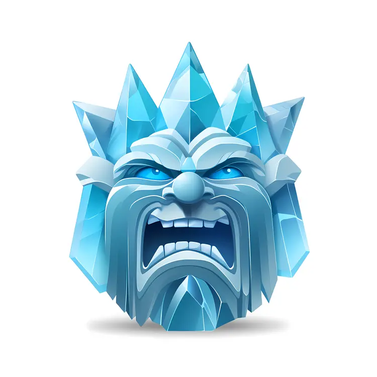 Fierce Ice King with Angry Face
