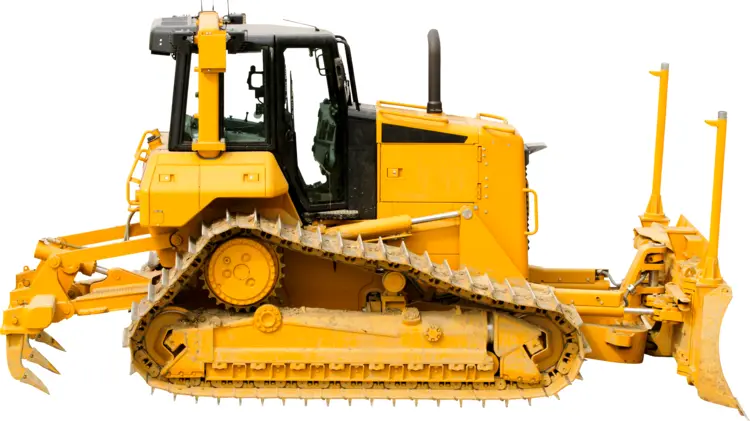 Yellow Bulldozer for Heavy Construction Work