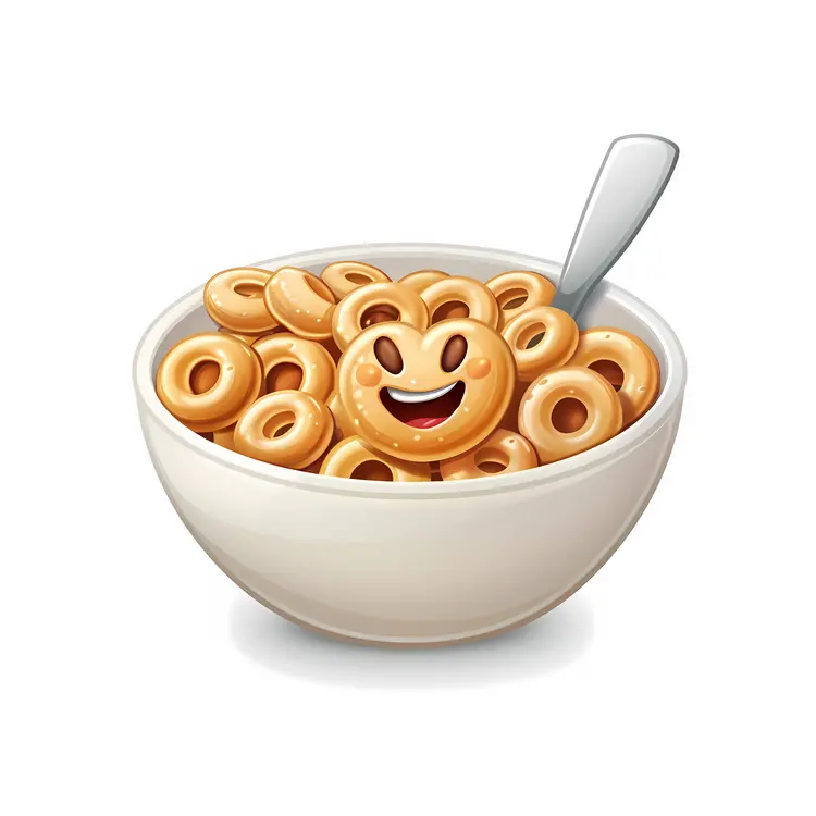 Cereal Bowl with Smiley