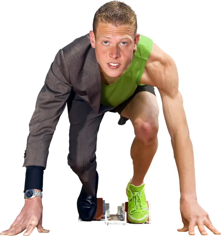 Businessman Ready for Action