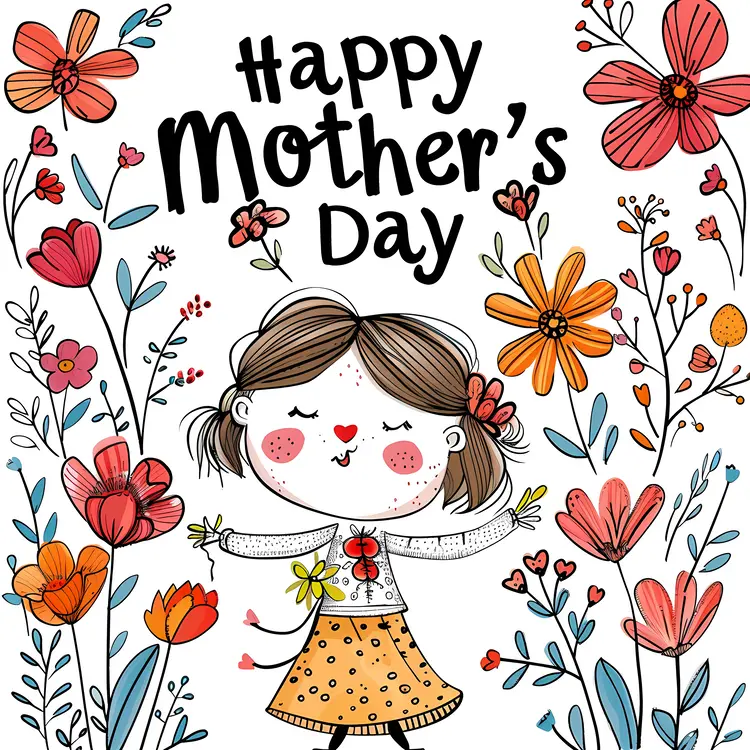 Happy Mother's Day Floral Greeting