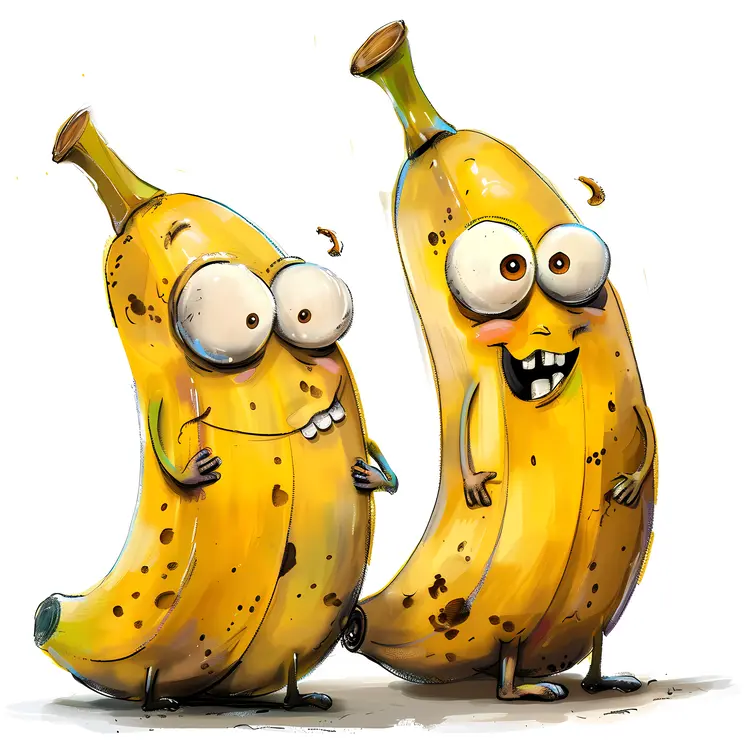 Funny Cartoon Bananas