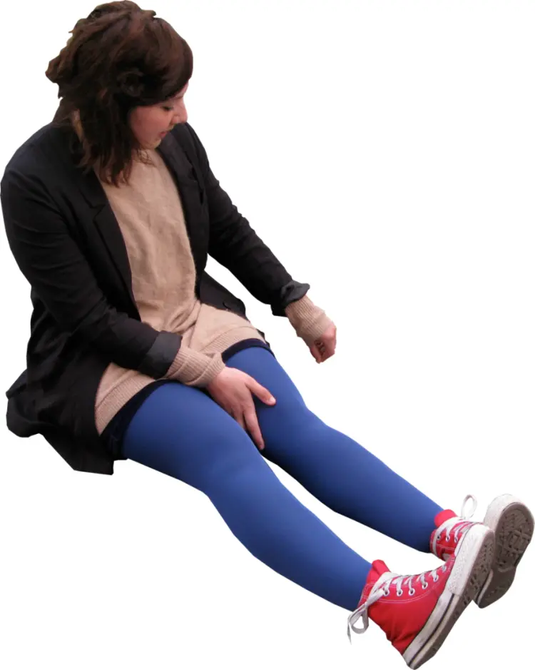 Person Sitting Casually