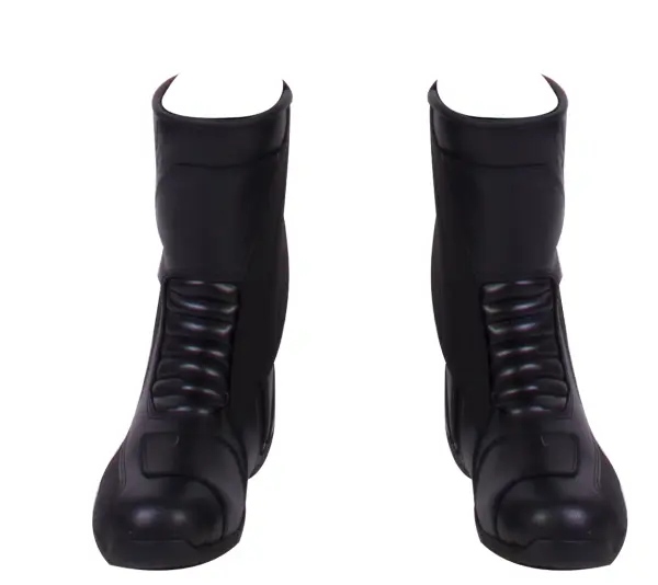 Protective Black Motorcycle Boots