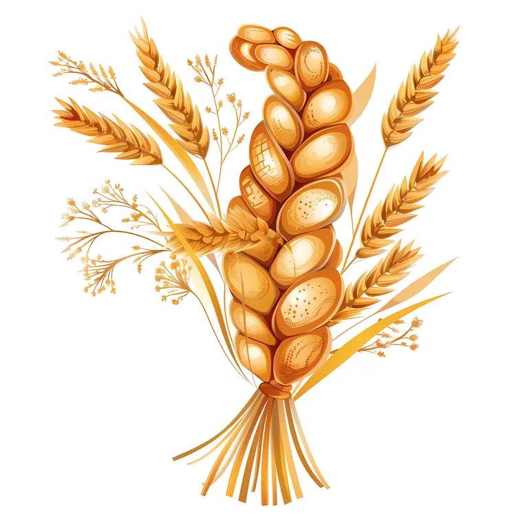 Golden Wheat Illustration