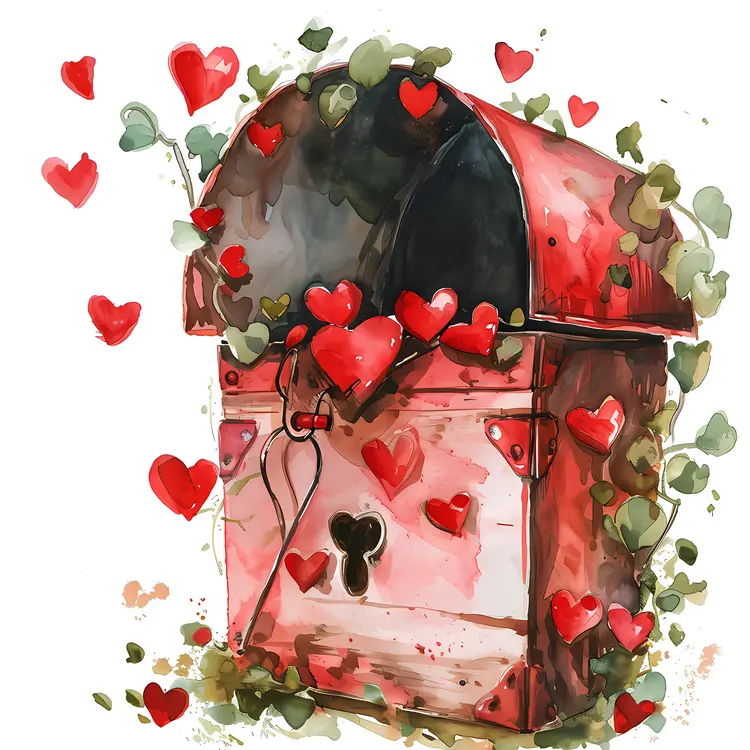 Romantic Heart Chest for Valentine's Day